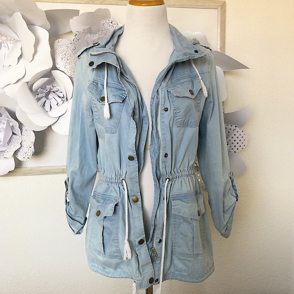 Chambray Anorak Jacket - Picture 2 of 4